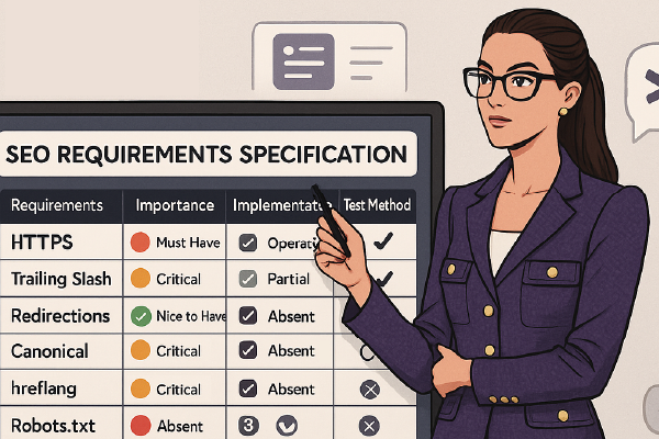 SEO Requirements Specification Model