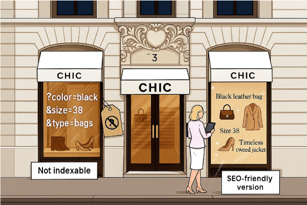 Filtered PLPs Search Engine Friendly for CHANEL